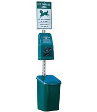 Poly DOGIPOT® QUIK Pet Station - Steel Post (#1010-S)